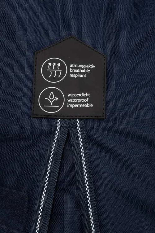 Derka z rozięciami na łopatkach 1200D/300g Horze Avalanche peacoat dark blue