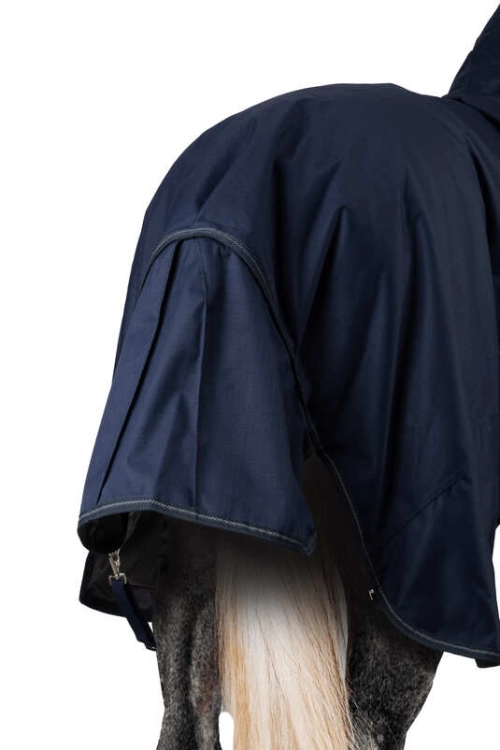 Derka padokowa z klapą na ogon 1200D/300g Horze Avalanche peacoat dark blue