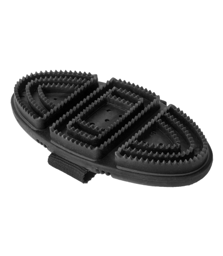 Gumowe zgrzebło dla konia w kolorze czarnym Waldhausen Flex
