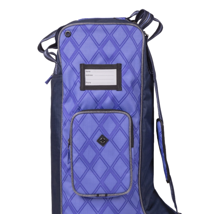 Torba na oficerki z dodatkowymi kieszonkami w kolorze fioletowym QHP Collection SS25