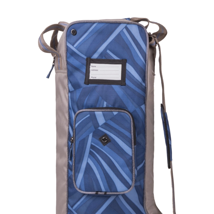 Torba na oficerki z dodatkowymi kieszonkami w kolorze niebieskim QHP Collection SS25
