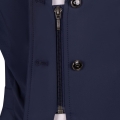 Frak jeździecki z ukrytym zamkiem w kolorze granatowym QHP Junior Sariah