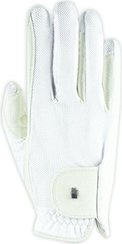 Rękawiczki jeździeckie Roeckl Grip Lite w kolorze białym