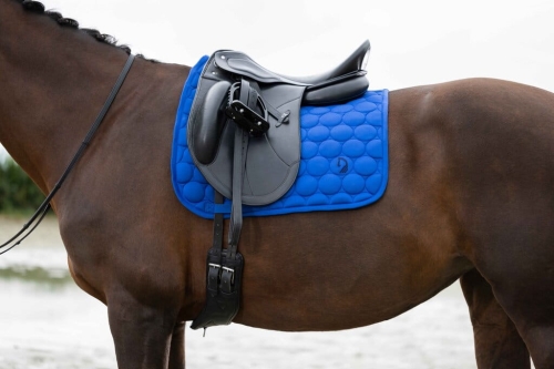 Czaprak HKM Amalfi Sportive w kolorze blue na koniu