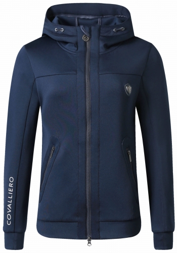 Bluza jeździecka damska w kolorze granatowym Covalliero widoczna z przodu