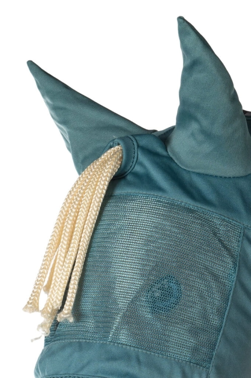 Maska na owady z otworem na grzywkę dla Hobby Horse w kolorze zielonym