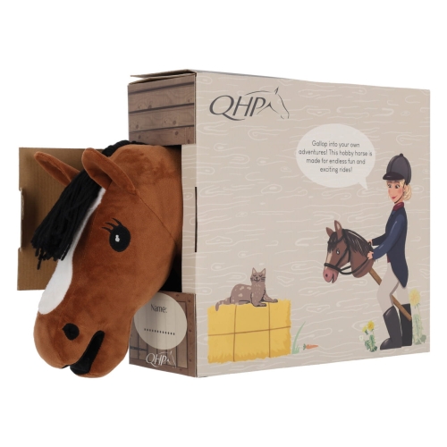 Hobby Horse w stajni QHP w kolorze brązowym