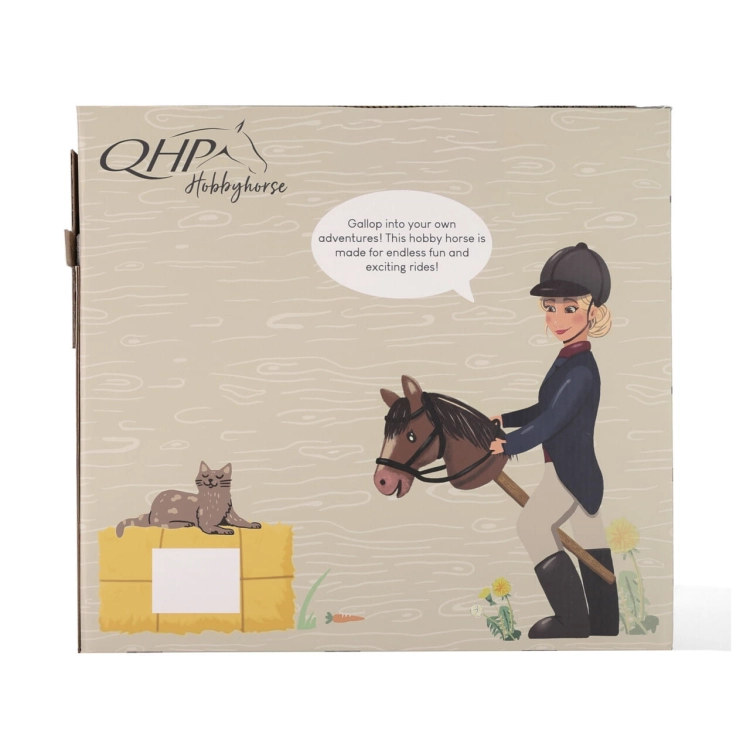Hobby Horse w estetycznym opakowaniu do przechowywania QHP w kolorze gniadym