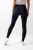 Legginsy jeździeckie z pełnym lejem silikonowym Horze Mathilde w kolorze granatowym zaprezentowane przez modelkę