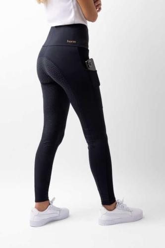 Legginsy jeździeckie na lato Horze Mathilde w kolorze granatowym
