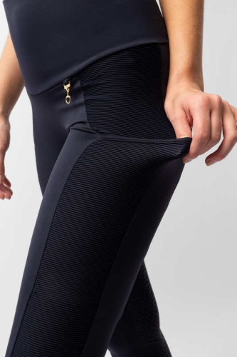 Legginsy jeździeckie na lato Horze Mathilde w kolorze granatowym