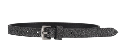 Paski do ostróg z brokatem QHP Shine w kolorze czarnym