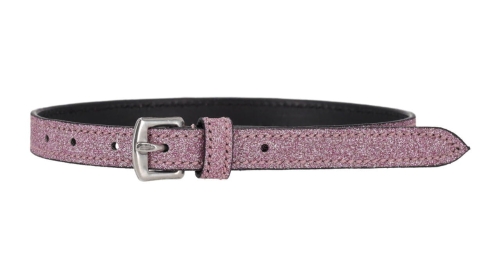 Paski do ostróg z brokatem QHP Shine w kolorze różowym