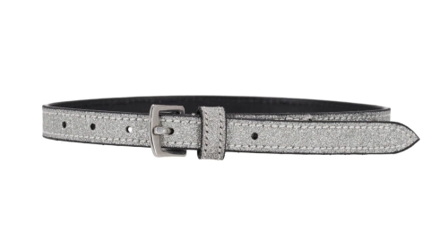 Paski do ostróg z brokatem QHP Shine w kolorze srebrnym