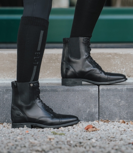 Skórzane buty do jazdy konnej ELT Belfort w kolorze czarnym