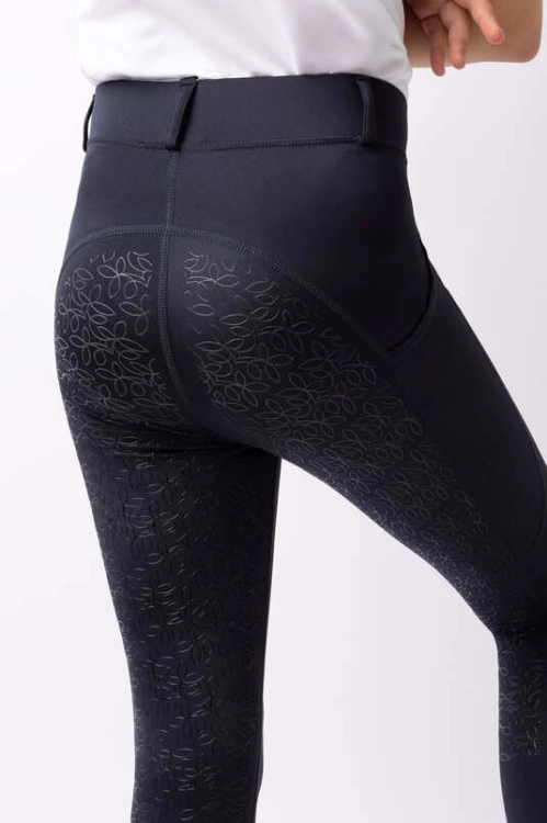 Legginsy do jazdy konnej dziecięce Horze Dea w kolorze navy