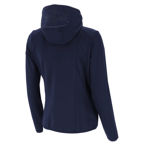 Bluza jeździecka Schockemohle Suzan w kolorze dark navy widoczna z tyłu