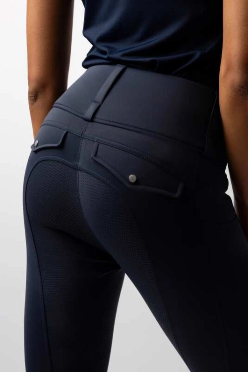 Legginsy jeździeckie damskie Anya w kolorze granatowym