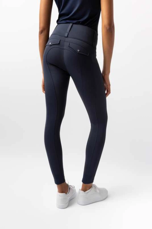 Legginsy jeździeckie damskie Anya w kolorze granatowym