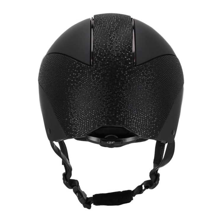 Kask jeździecki z regulacją QHP Detroit w kolorze czarnym