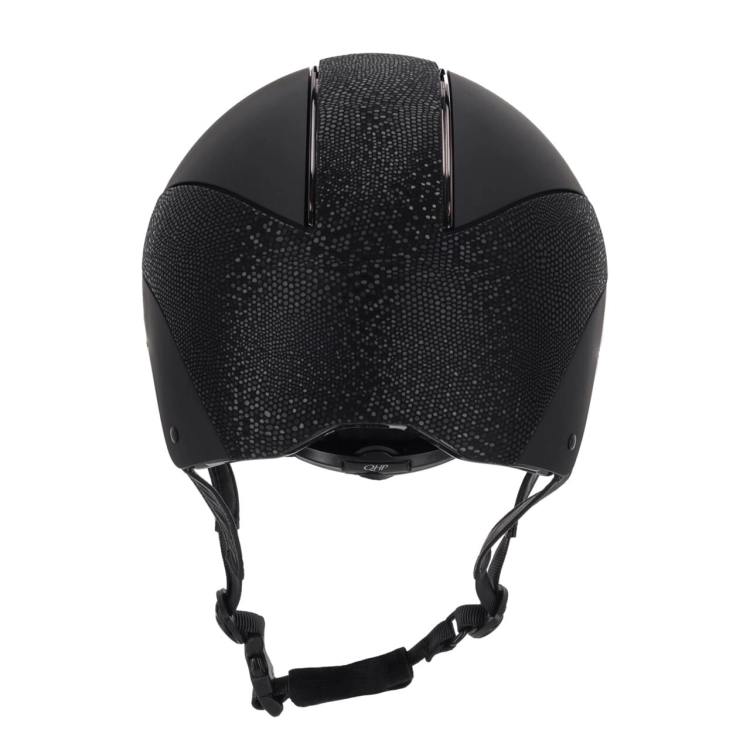 Kask jeździecki z regulacją QHP Detroit Polo w kolorze czarnym