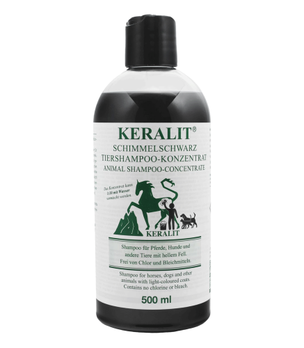 Szampon dla koni o siwej i jasnej sierści Keralit White Horse 500ml