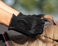 QHP rękawiczki  jeździeckie MULTI black