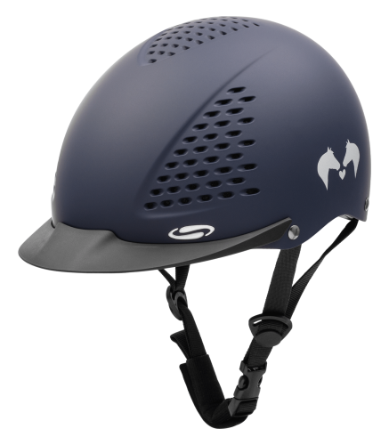 Kask jeździecki dziecięcy Swing H23 Lucky w kolorze granatowym