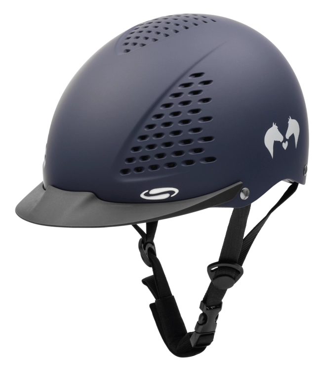 Kask jeździecki dziecięcy Swing H23 Lucky w kolorze granatowym