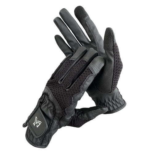 Rękawiczki jeździeckie York Electra w kolorze czarnym