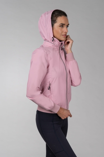 Kurtka jeździecka przeciwdeszczowa z kapturem Schockemöhle Laila w kolorze dusty pink