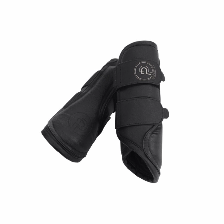 Ochraniacze dla konia Eskadron Platinum Leather w kolorze czarnym