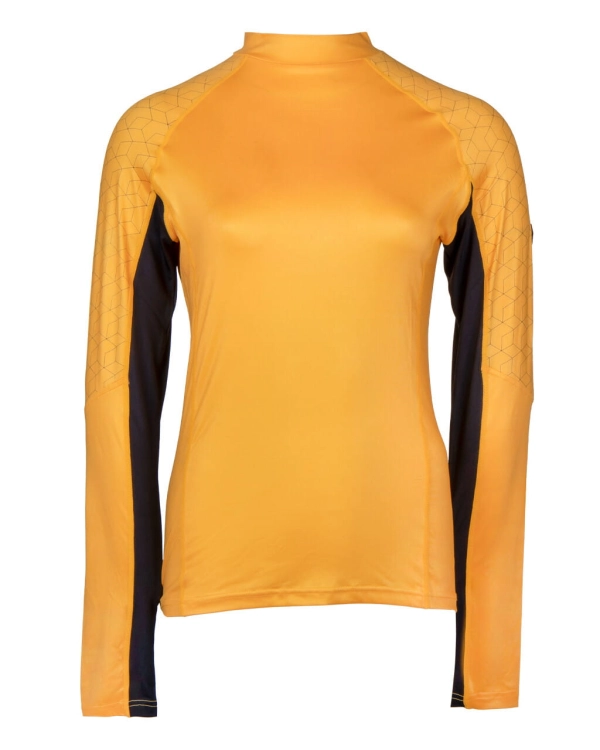 Bluzka jeździecka dla dziecka QHP Junior Eldorado w kolorze citrus