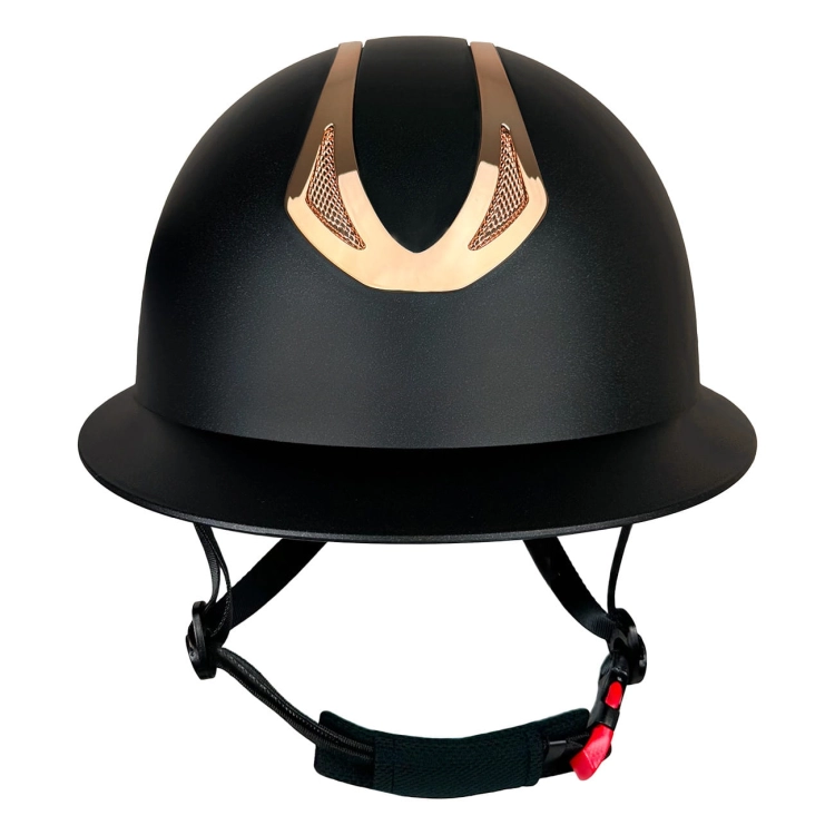 Kask jeździecki z elementami rosegold York Amethyst Rosegold