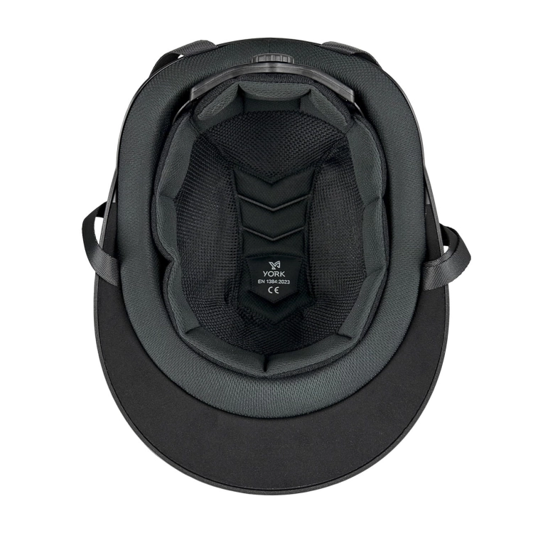 Kask jeździecki z wyściółką coolmax York Amethyst Shiny Black