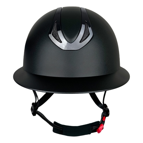 Kask jeździecki z czarnym panelem York Amethyst Shiny Black
