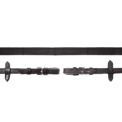 Wodze skórzane antypoślizgowe Schockemöhle Durasoft Grip w kolorze czarnym