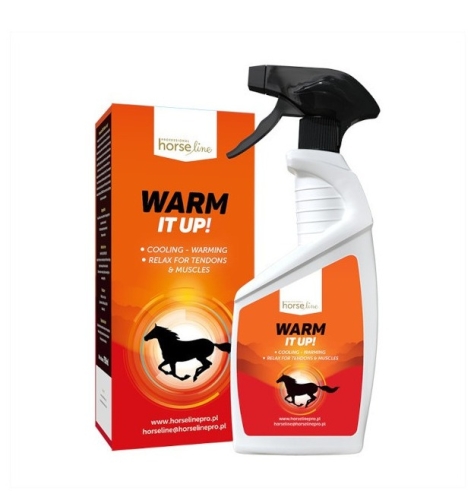 Wcierka regeneracyjna dla koni Horseline Warm it up! 750ml