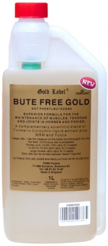 Suplement na stawy dla koni Gold Label Bute Free 1000ml