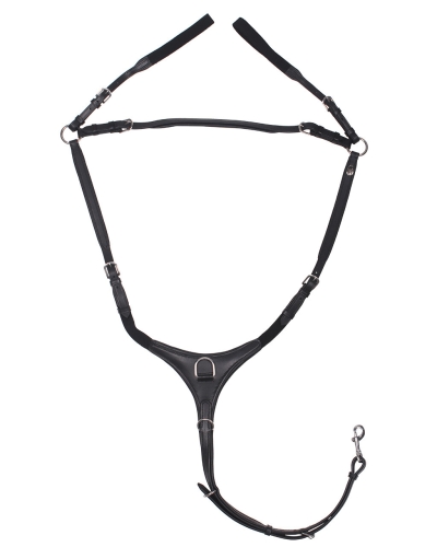 Napierśnik skórzany QHP Luxury w kolorze czarnym