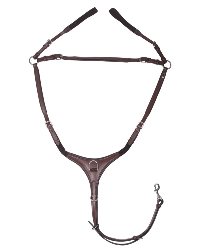 Napierśnik skórzany QHP Luxury w kolorze brązowym