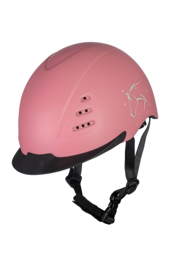 Kask jeździecki dla dzieci HKM Junior Kali w kolorze rose
