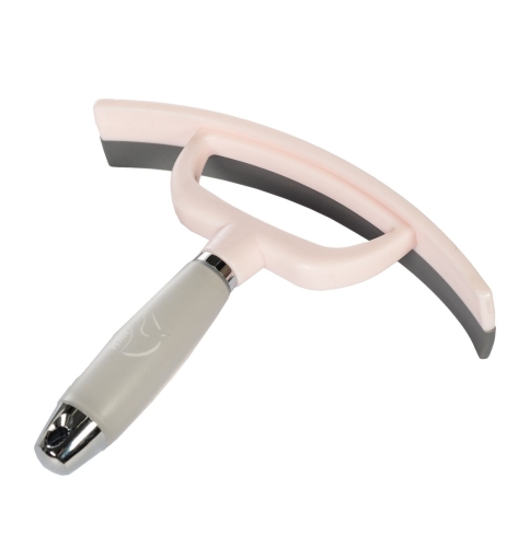 Ściągaczka do wody i potu dla konia HKM Gel w kolorze różowo-szarym