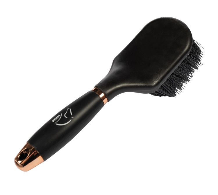 Szczotka do kopyt HKM Gel w kolorze czarnym-rosegold