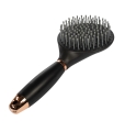 Szczotka do grzywy HKM Gel w kolorze black/rosegold