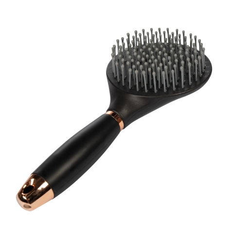 Szczotka do grzywy HKM Gel w kolorze black/rosegold
