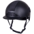 Kask jeździecki z wąskim daszkiem QHP Austyn w kolorze czarnym