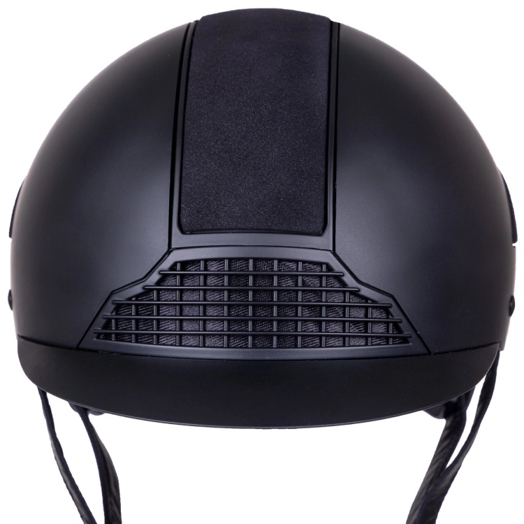 Kask jeździecki dobrze wentylowany QHP Austyn w kolorze czarnym