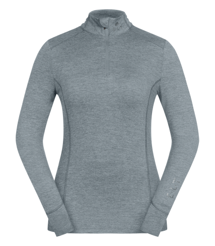 Bluzka jeździecka damska ELT Milano w kolorze silver blue widoczna z przodu