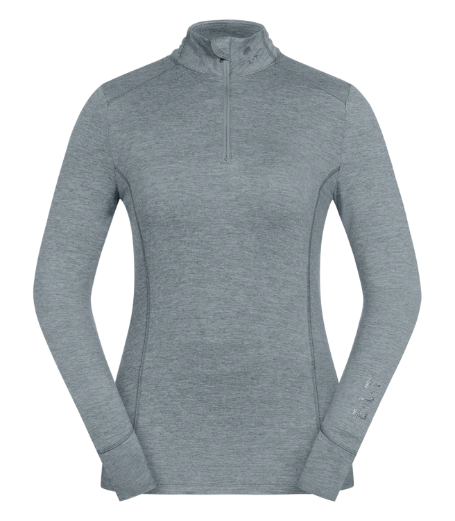Bluzka jeździecka damska ELT Milano w kolorze silver blue widoczna z przodu